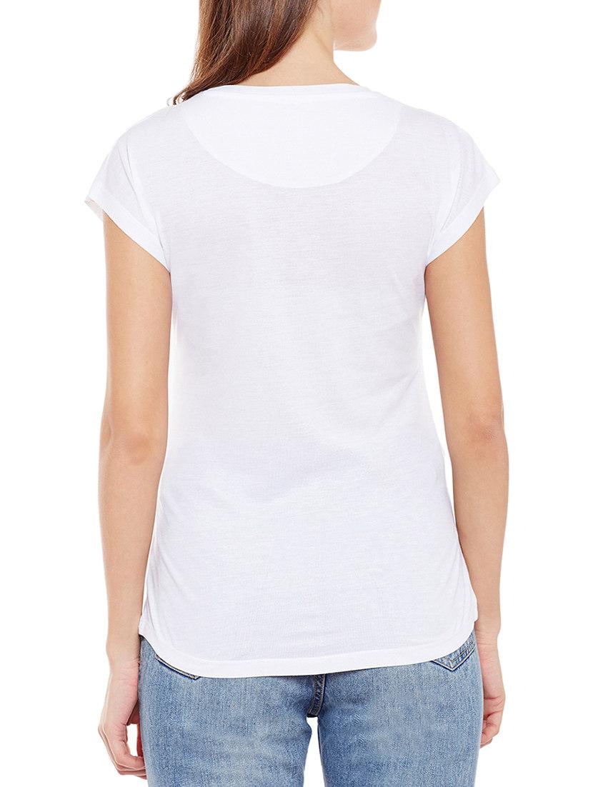 white printed tee - 14544902 - Zoom Image - 3