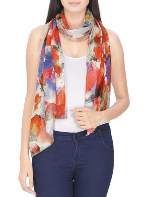 Set of 2 multi colored floral stole - 14547369 - Standard Image - 3