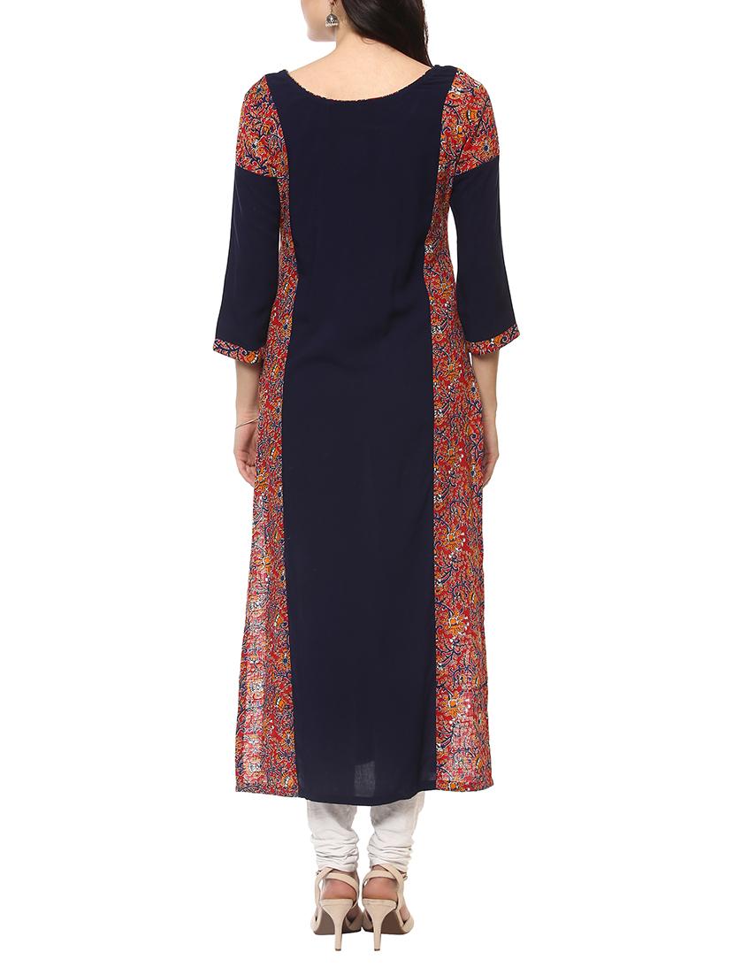 Printed straight kurta - 14547626 - Zoom Image - 3