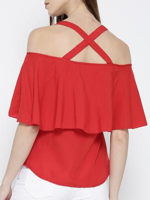 red layered top - 14547752 - Standard Image - 3