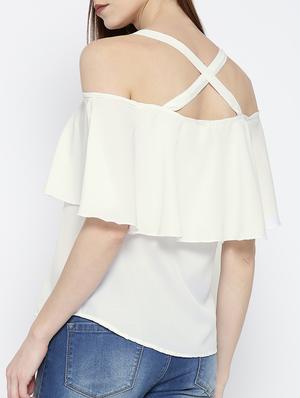white layered top - 14547760 - Standard Image - 3