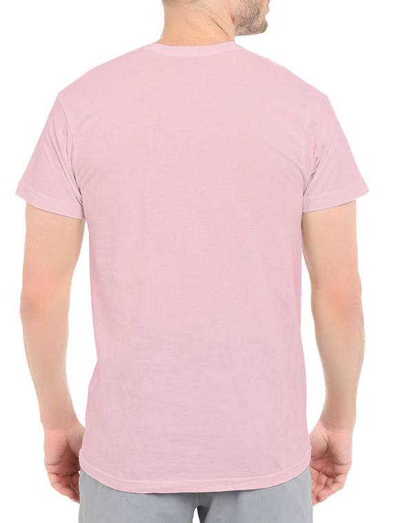 pink cotton chest print tshirt - 14547889 - Zoom Image - 3