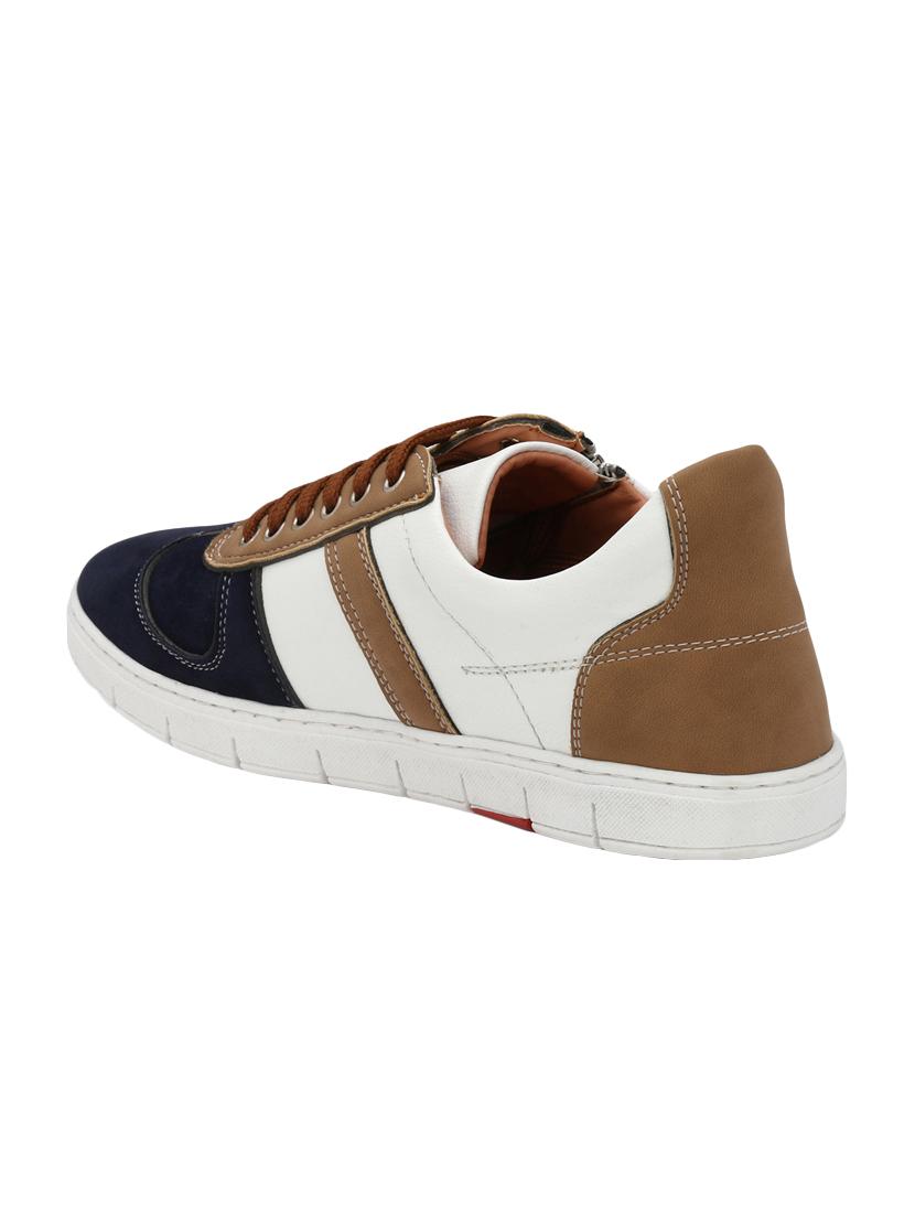 white leatherette lace up sneaker - 14548416 - Zoom Image - 3