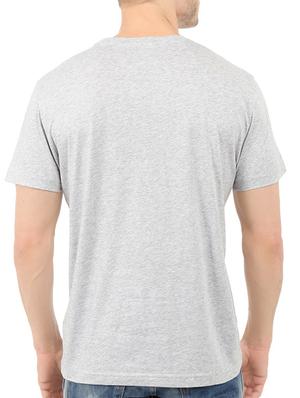 grey cotton chest print tshirt - 14549327 - Standard Image - 3
