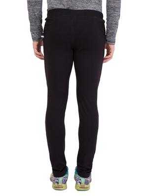 black cotton full length track pant - 14549598 - Standard Image - 3