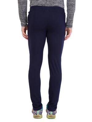 navy blue cotton full length track pant - 14549603 - Standard Image - 3