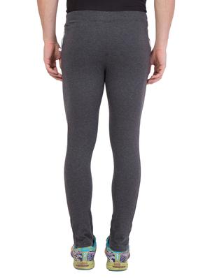grey cotton full length track pant - 14549612 - Standard Image - 3