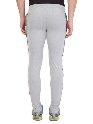 grey cotton full length track pant - 14549620 - Standard Image - 3