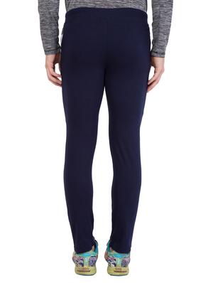 navy blue cotton full length track pant - 14549629 - Standard Image - 3