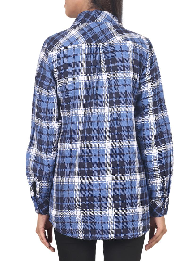 blue checkered shirt - 14553500 - Zoom Image - 3