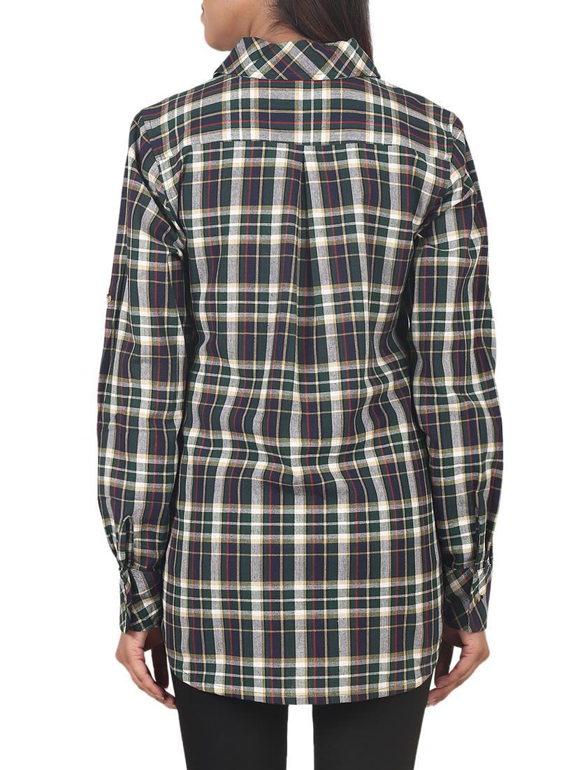 green and blue checkered shirt - 14553501 - Zoom Image - 3