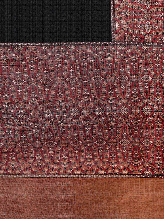 multi colored tussar silk combo saree with blouse - 14553743 - Zoom Image - 6