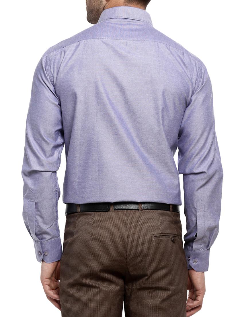 purple cotton blend formal shirt - 14555374 - Zoom Image - 3