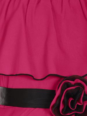 pink polyester frock - 14555869 - Standard Image - 3