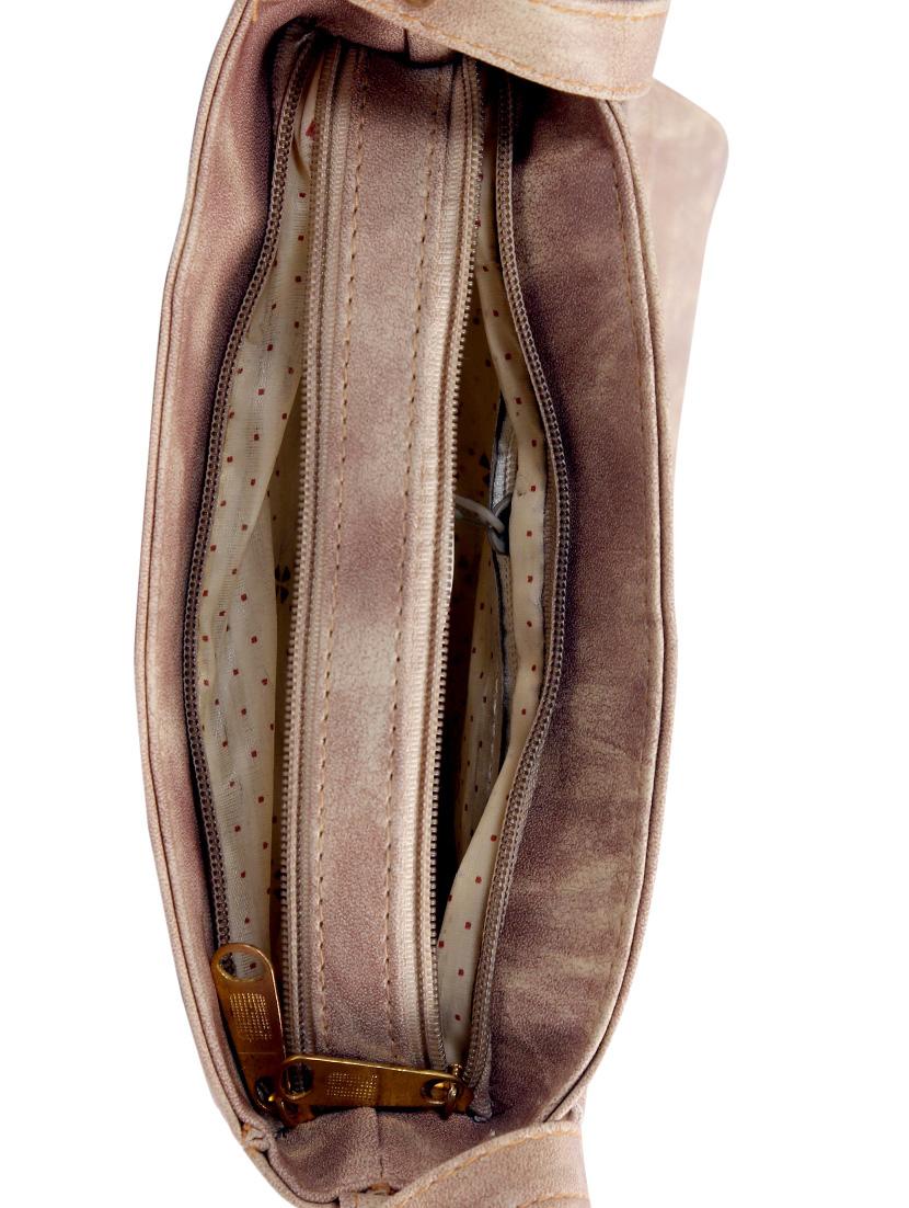 beige leatherette regular sling bag - 14559950 - Zoom Image - 3