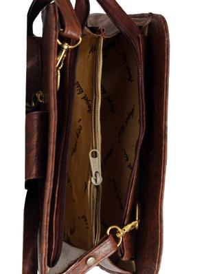 brown leatherette regular sling bag - 14559952 - Standard Image - 3