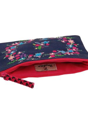 blue canvas regular pouch - 14560647 - Standard Image - 3
