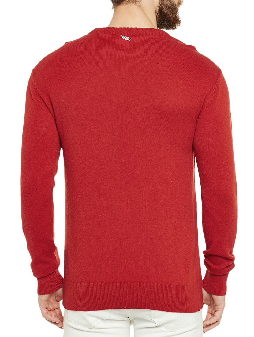 red wool pullover - 14561625 - Zoom Image - 3