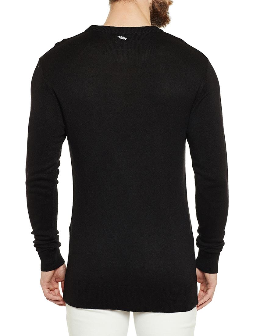 black wool pullover - 14561626 - Zoom Image - 3