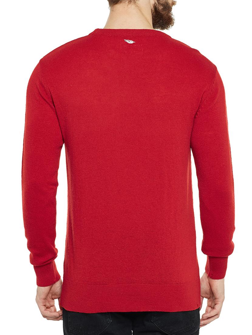 red wooll pullover - 14561628 - Zoom Image - 3