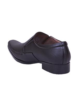 black leatherette formal slip on - 14561824 - Standard Image - 3