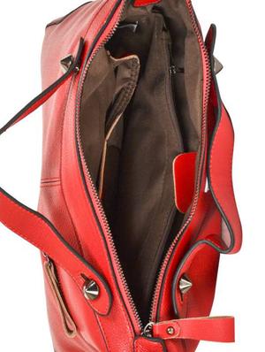 red leatherette handbag - 14566621 - Standard Image - 3