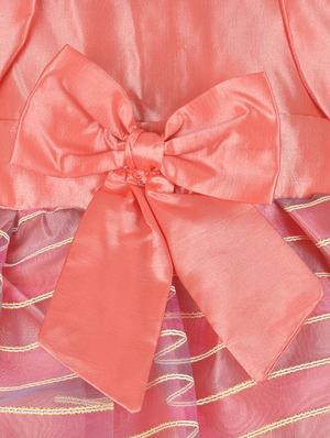 pink polyester frock - 14566882 - Standard Image - 3
