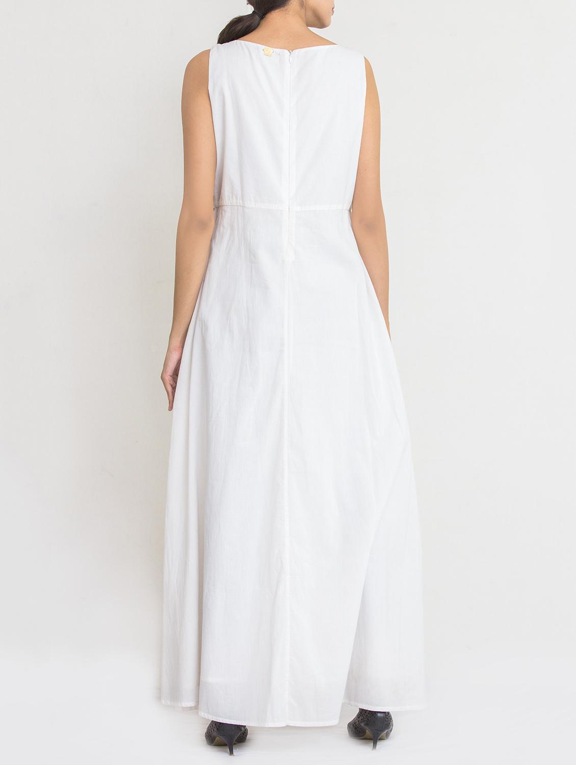 tassel detail embroidered maxi dress - 14568939 - Zoom Image - 3
