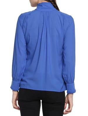 frill detail mock neck top - 14572027 - Standard Image - 3