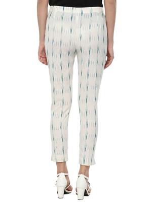 white flat front trouser - 14572650 - Standard Image - 3
