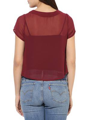 pleated cotton top - 14576346 - Standard Image - 3