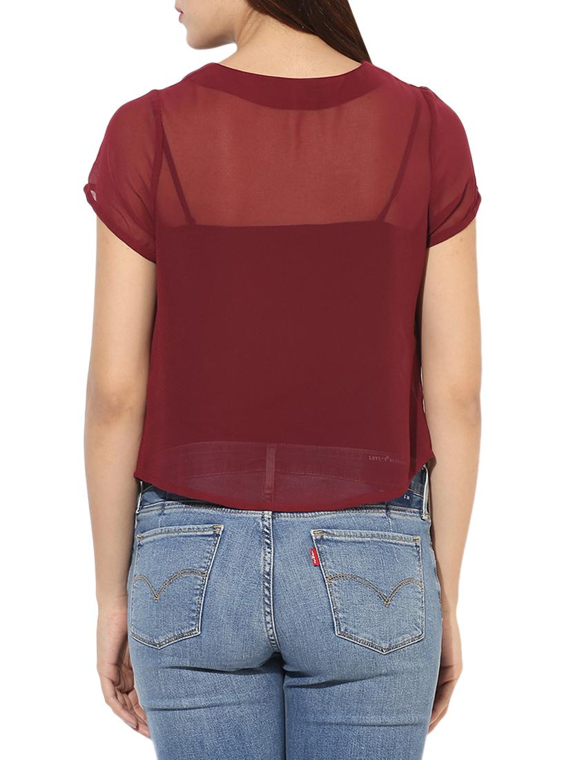 pleated cotton top - 14576346 - Zoom Image - 3