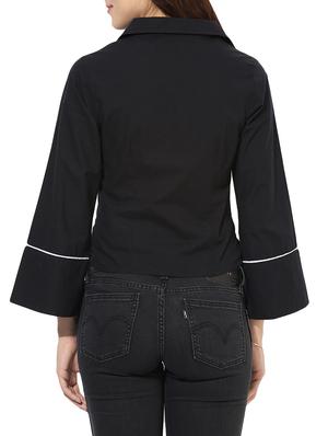 black embroidered shirt - 14576361 - Standard Image - 3