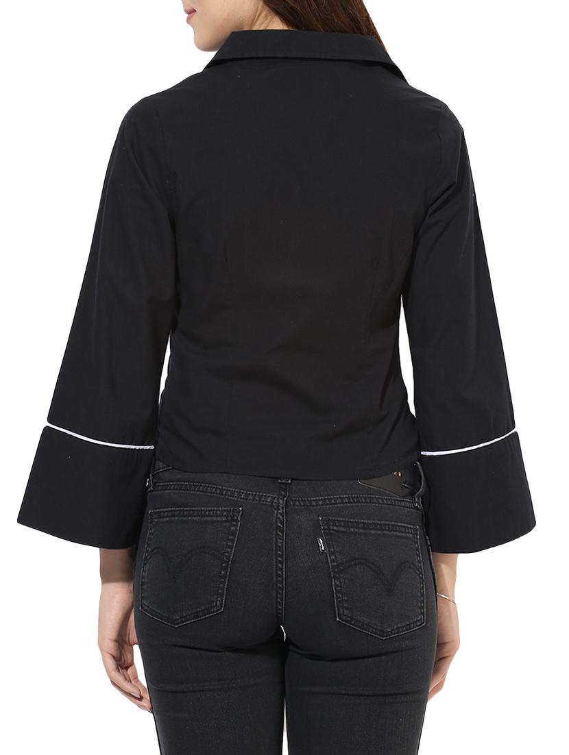 black embroidered shirt - 14576361 - Zoom Image - 3