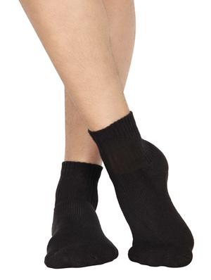 black cotton ankle length sock - 14581851 - Standard Image - 3