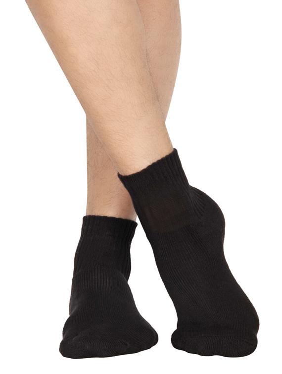 black cotton ankle length sock - 14581851 - Zoom Image - 3