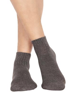grey cotton ankle length sock - 14581852 - Standard Image - 3