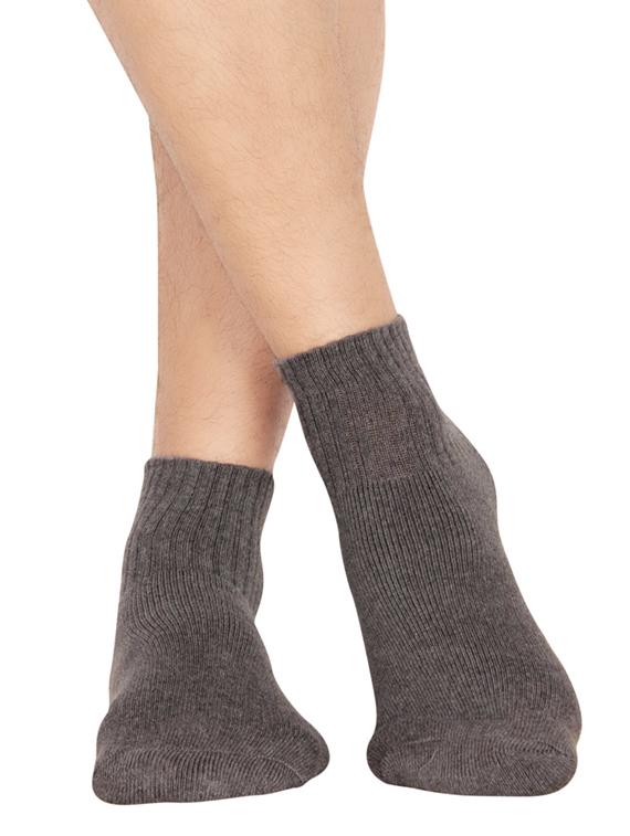 grey cotton ankle length sock - 14581852 - Zoom Image - 3