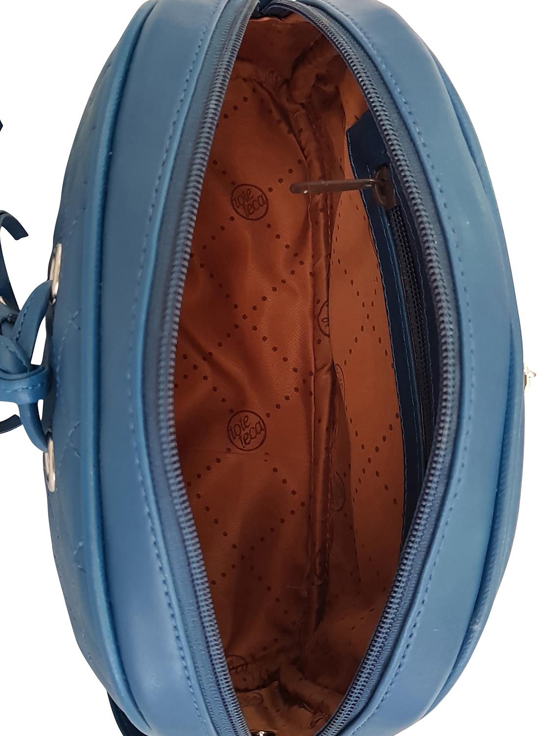 blue leatherette regular sling bag - 14585449 - Zoom Image - 3