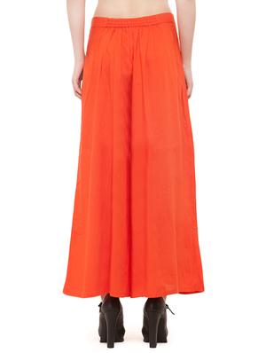 orange viscose palazzos - 14586773 - Standard Image - 3