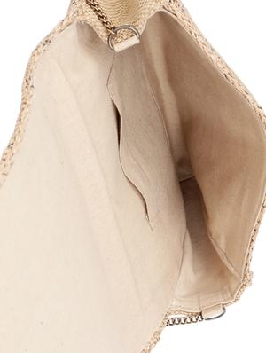 brown cotton box clutch - 14590221 - Standard Image - 3