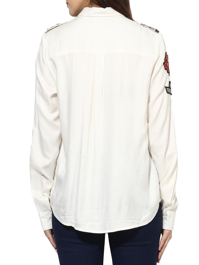 Full Sleeves Shirt With Shoulder Patch Details - 14590606 - Zoom Image - 3