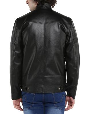 black leather biker jacket - 14598698 - Standard Image - 3