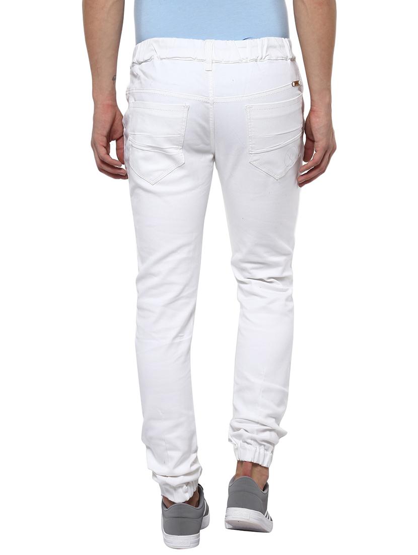 white cotton joggers - 14600369 - Zoom Image - 3