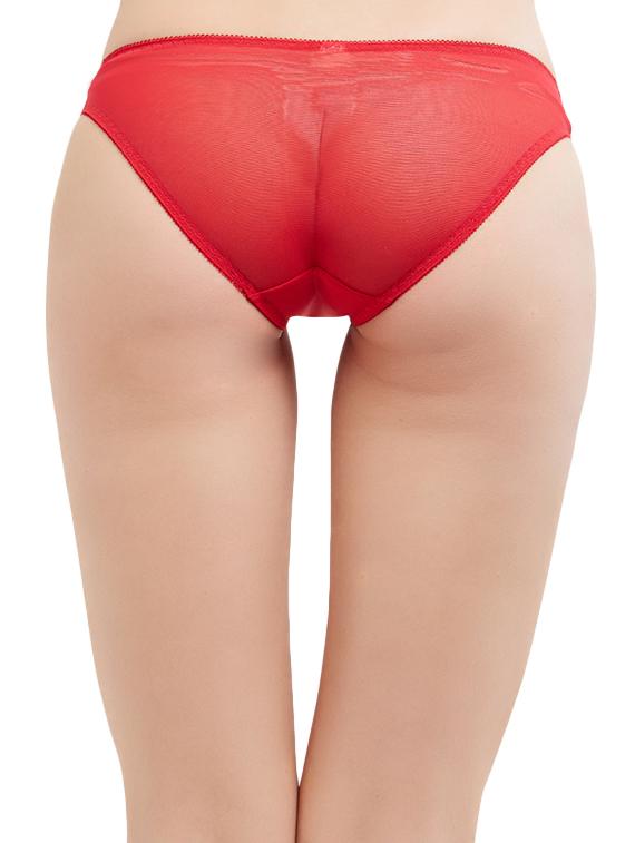 red solid bikini panty - 14601154 - Zoom Image - 3