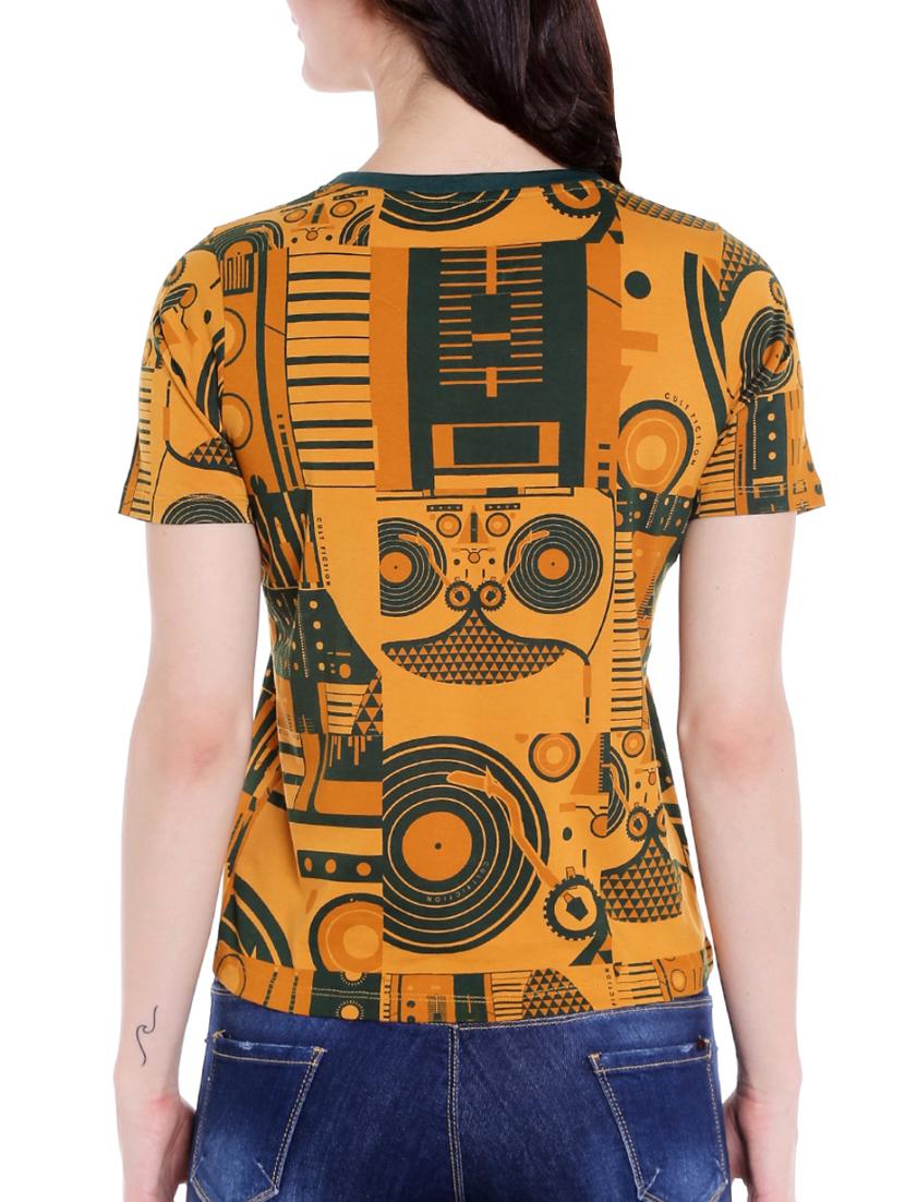 yellow printed tee - 14602148 - Zoom Image - 3