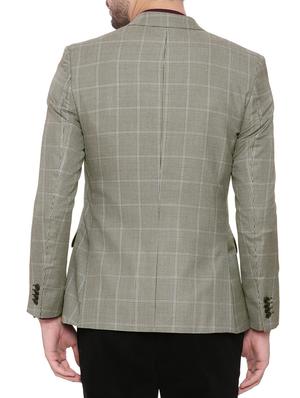 grey silk blend casual blazer - 14615303 - Standard Image - 3