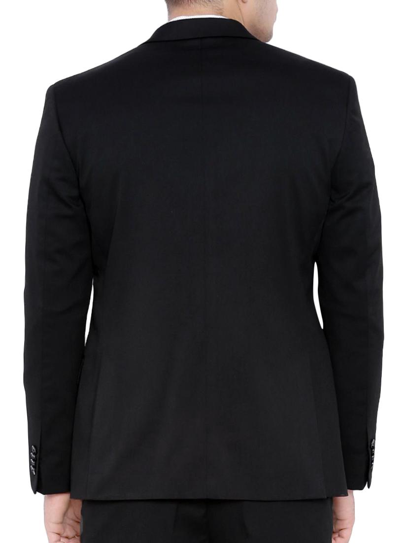 black cotton formal blazer - 14616112 - Zoom Image - 3