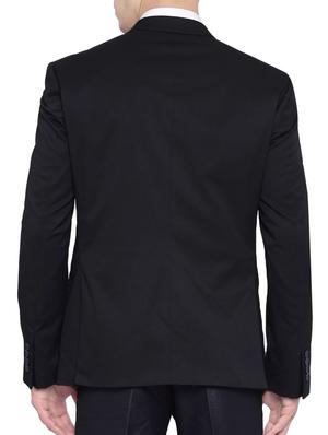 black cotton formal blazer - 14616117 - Standard Image - 3