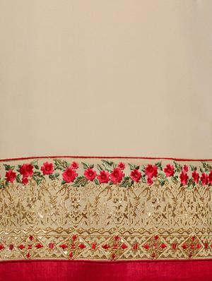embroidered unstitched churidaar suit - 14616487 - Standard Image - 3